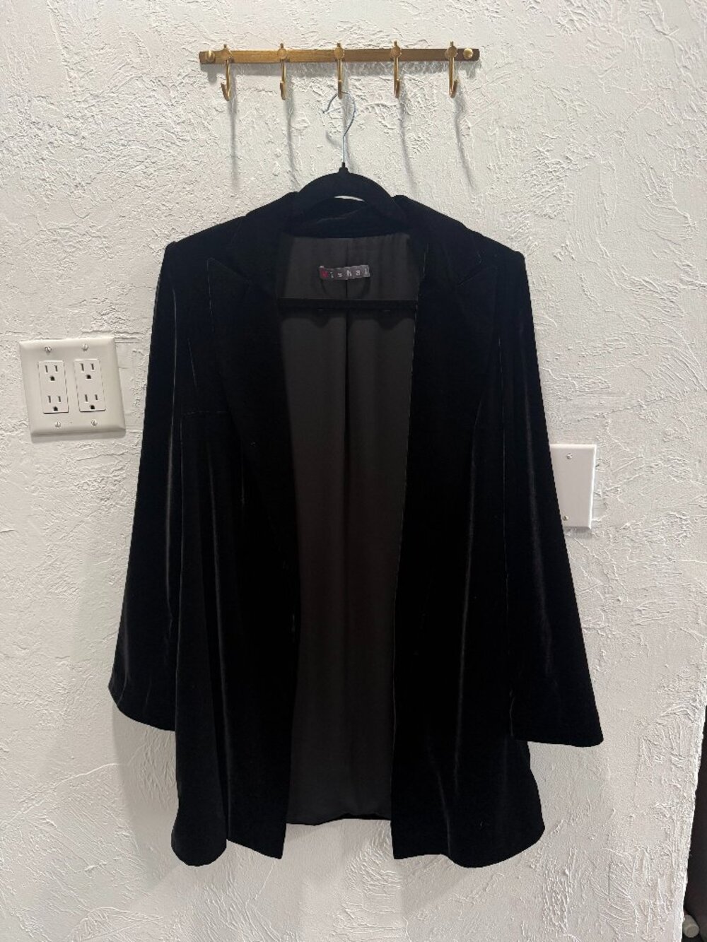 Vishal Black Velvet Jacket